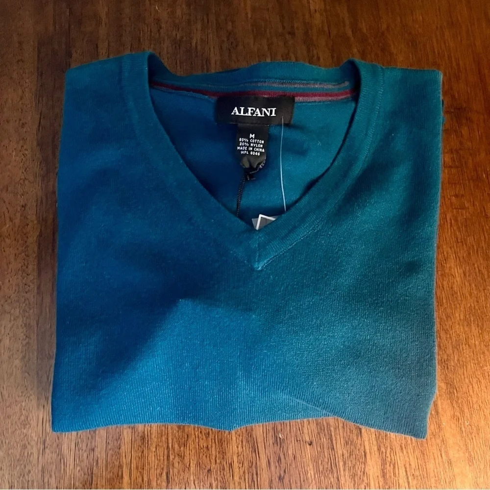 Alfani Teal Sweater men’s size Medium